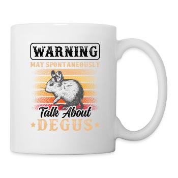 Spontaneously talk about Degu Chilean rodent - Mug - white - Right