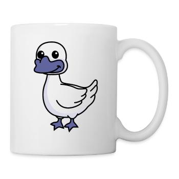Gans Comic Tier - Tasse - Weiß - Rechts