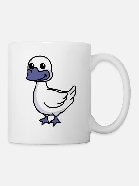 Gans Comic Tier - Tasse - Weiß