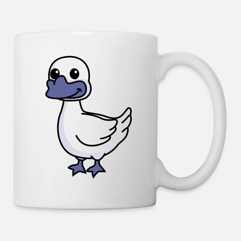 Gans Comic Tier - Tasse - Weiß