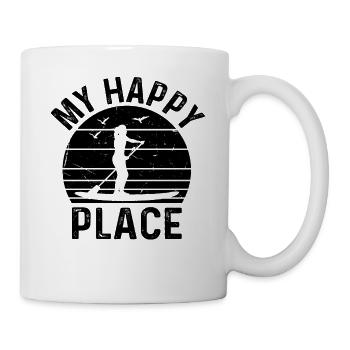 SUP Girl My Happy Place - Water Sports Stand Up Pa - Mug - white - Right