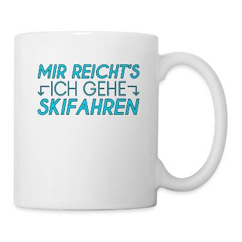 Ski Spruch - Tasse - Weiß - Rechts
