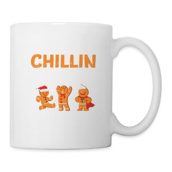 Chillin avec mon para Squad Gingerbread Man Noël - Mug blanc - blanc - Droite