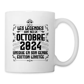 Les Légendes Sont Nés En Octobre 2024 - Mug blanc - blanc - Droite