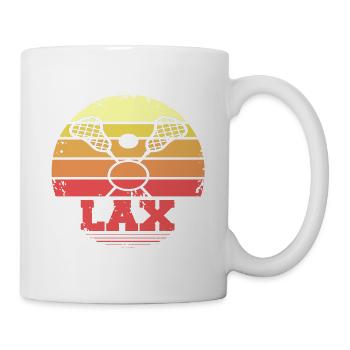 Retro Vintage LAX Awesome Lacrosse Designs Present - Mug - white - Right