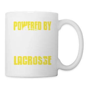 Powered By Lacrosse Retro Cool T-Shirt Present - Mug - white - Right