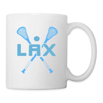 Retro LAX Awesome Lacrosse Designs T-Shirt Present - Mug - white - Right