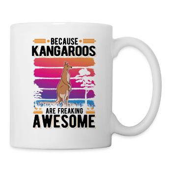 Parce que les kangourous sont des kangourous vraiment géniaux - Mug blanc - blanc - Droite