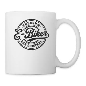 E-Bike Original Elektrofahrrad Vintage E-Biker - Tasse - Weiß - Rechts