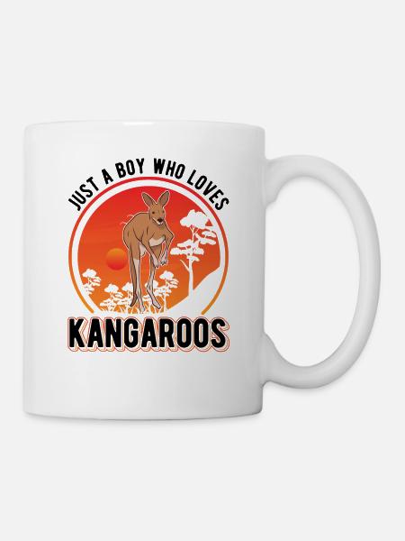 Australisches Känguru Junge Kangaroo - Tasse - Weiß