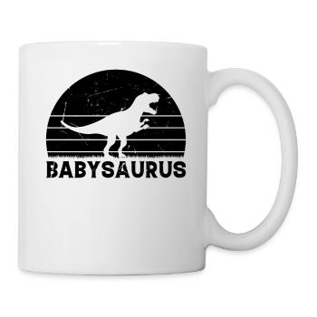 Babysaurus Newborn Baby Dino Baby Dinosaur Baby Sa - Mug - white - Right