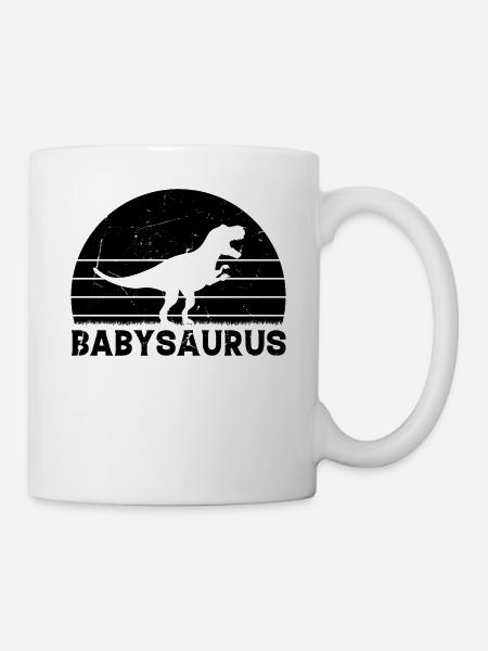 Babysaurus Newborn Baby Dino Baby Dinosaur Baby Sa - Tasse - Weiß
