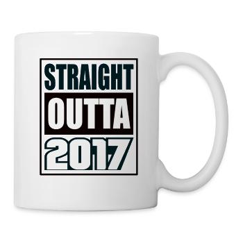 Straight Outta 2017 Birthday 2017 Born 2017 - Mug - white - Right