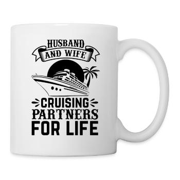 Mari et femme Partenaires de croisière pour la vie I Crui - Mug blanc - blanc - Droite