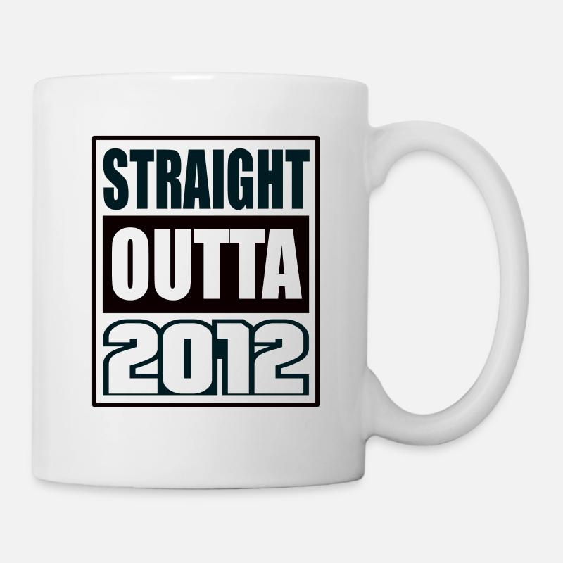 Straight Outta 2012 Geburtstag 2012 Geboren 2012 - Tasse - Weiß