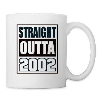 Straight Outta 2002 Anniversaire 2002 Naissance 2002 - Mug blanc - blanc - Droite