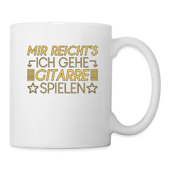 Gitarre Spruch - Tasse - Weiß - Rechts