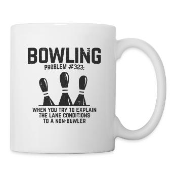 Bowling - Tasse - Weiß - Rechts
