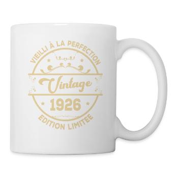 Vintage 1926 Idée Cadeau D Anniversaire Rétro 1926 - Mug blanc - blanc - Droite