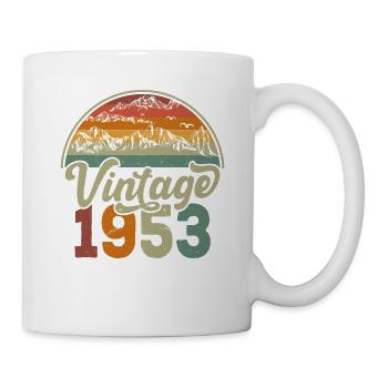 1953 Vintage Vintage Retro Geburtstagsgeschenk - Tasse - Weiß - Rechts