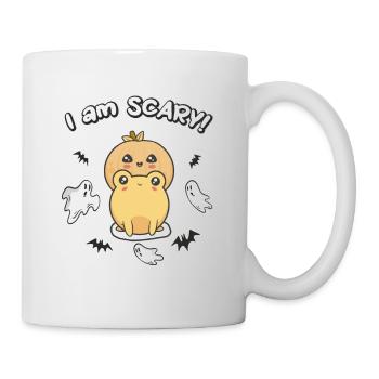 Kawaii Halloween Frog Pumpkin - Bats - Mug - white - Right