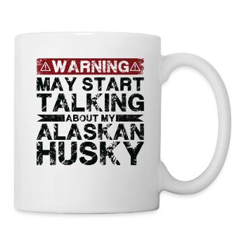 Parlez de Alaskan Husky - Mug blanc - blanc - Droite