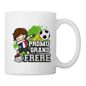 Promu Grand Frère Funny footballer - Mug - white - Right
