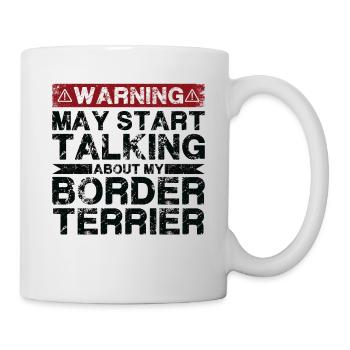 En parlant de Border Terriers - Mug blanc - blanc - Droite