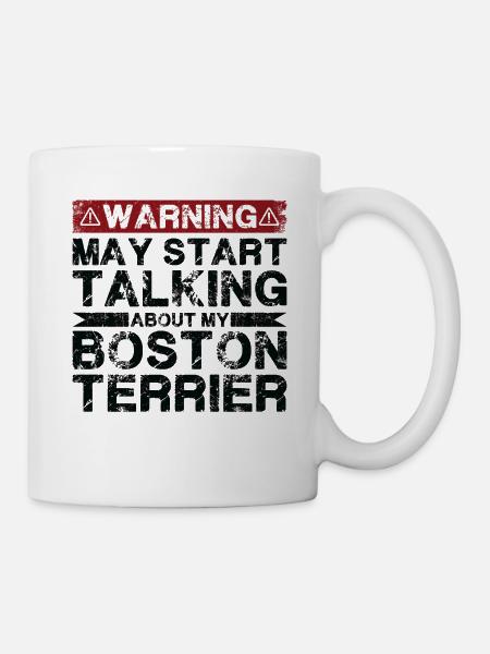 Apropos Boston Terrier - Tasse - Weiß