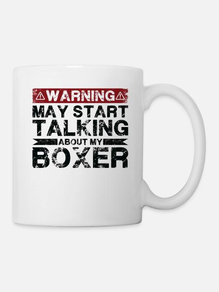 Apropos Boxer - Tasse - Weiß