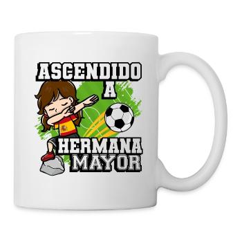 Ascendido A Hermano Mayor Footballer - Mug - white - Right