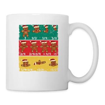 Christmas Math Teacher Break Gingerbread Cookie - Mug - white - Right