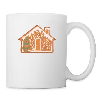 Bonhomme de pain d'épice de Noël maison pain d'épice de Noël drôle - Mug blanc - blanc - Droite
