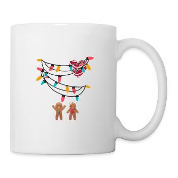 Skeleton Heart Rib Cage X-Ray Gingerbread Christmas - Mug - white - Right