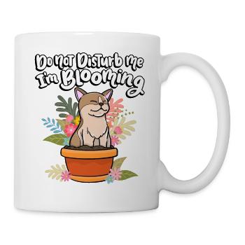 Dérange-moi pas je fleuris drôle de plante - Mug blanc - blanc - Droite