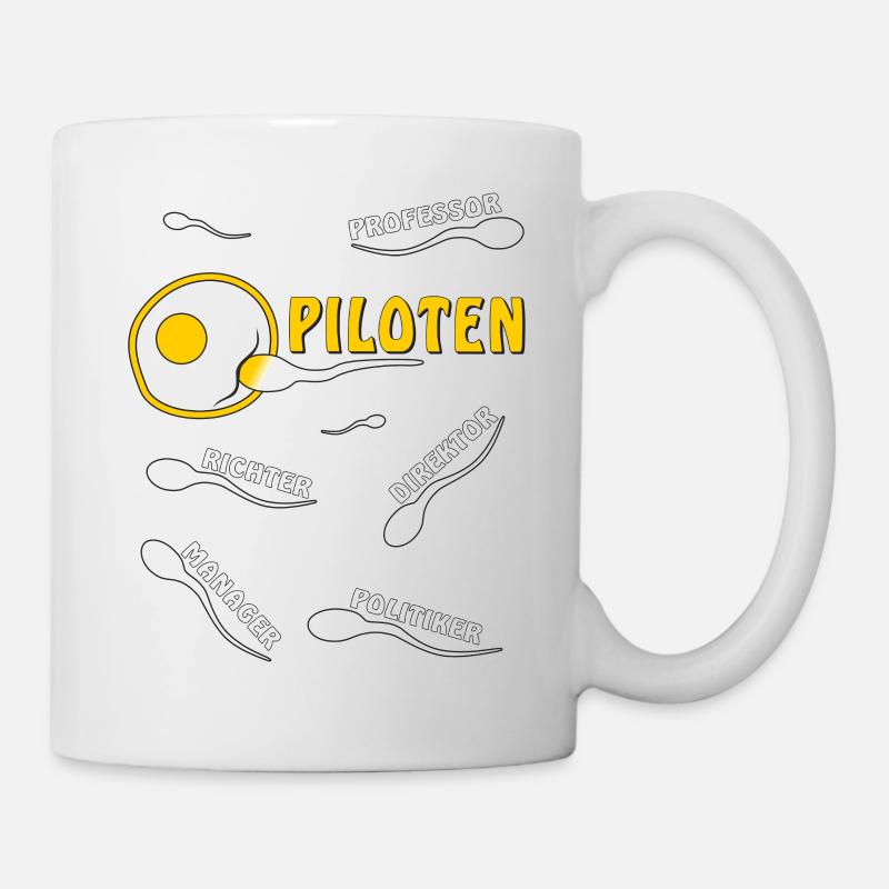 PILOTEN - Tasse - Weiß