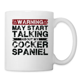En parlant d’épagneul cocker - Mug blanc - blanc - Droite
