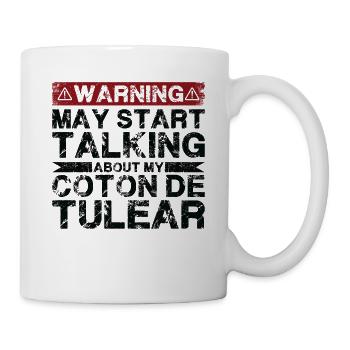En parlant de Coton De Tulear - Mug blanc - blanc - Droite