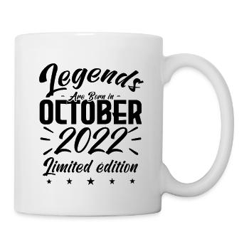 Legends werden im Oktober 2022 als Jubiläumsgeschenk geboren. - Tasse - Weiß - Rechts