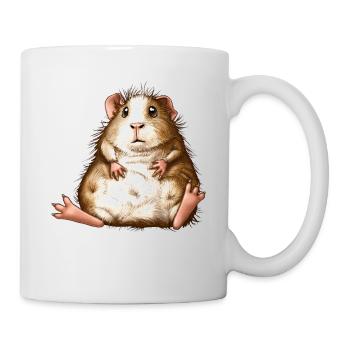 Drôle de cochon d’Inde irlandais à crête - Mug blanc - blanc - Droite