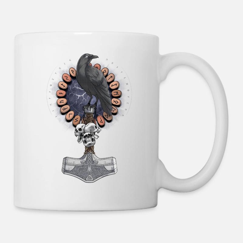 Nordischer Wikinger-Hammerrabe - Tasse - Weiß