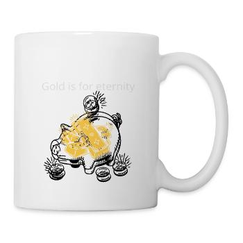 Gold Is For Eternity Cool Investing T-Shirt - Mug - white - Right