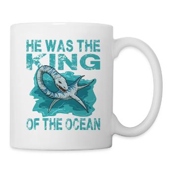 Velociraptor für einen Dino Fan und Dinosaurier - Tasse - Weiß - Rechts