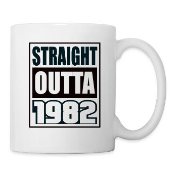 Straight Outta 1982 Birthday 1982 Born 1982 - Mug - white - Right