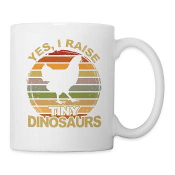 Poulet Coq Poulet Agriculteur Poule Volaille Coq - Mug blanc - blanc - Droite