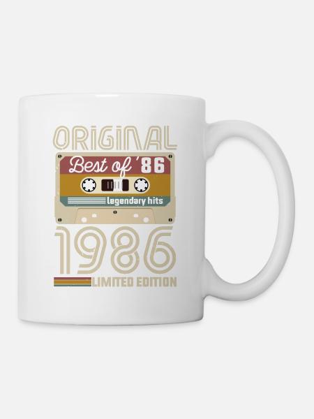 Vintage Geburtstag Original Geschenkidee 1986 - Tasse - Weiß