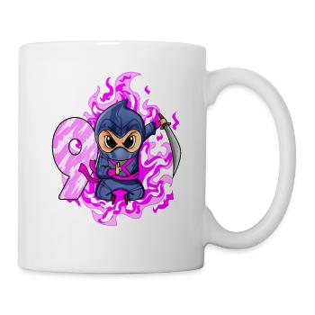 9ème anniversaire Fille de 9 ans Ninja - Mug blanc - blanc - Droite