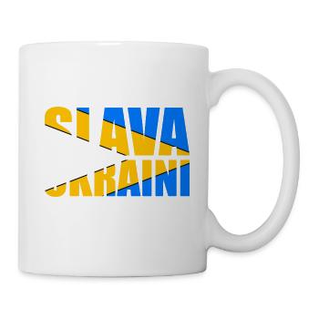 Ukraine Peace Slava - Tasse - Weiß - Rechts