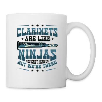 Les clarinettes sont comme des ninjas Marching Band - Mug blanc - blanc - Droite