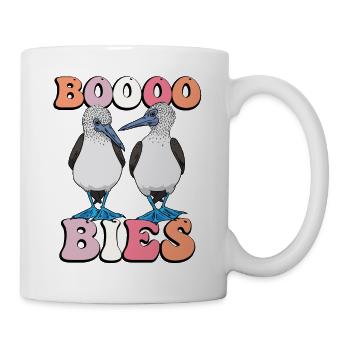 Funny Booby Bird Booo bies Halloween Costume - Mug - white - Right